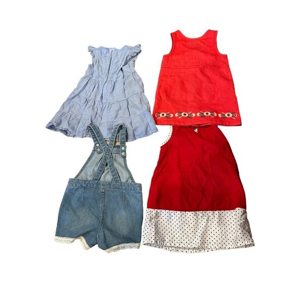 Bundle Girls Floral Dresses Denim Disney Size 4T - Picture 9 of 10